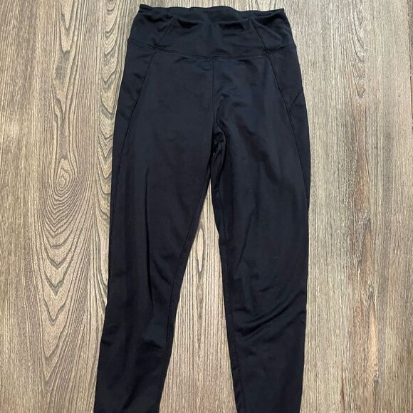 ClimateRight by Cuddl Duds Plush Warmth Base Layer Legging High-Rise Black Small - Picture 3 of 7